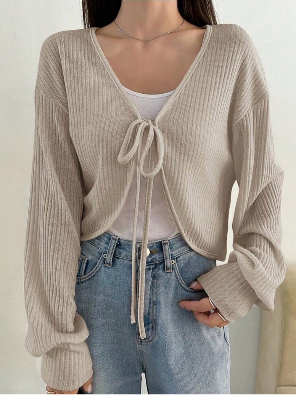 Tie Front Cardigan